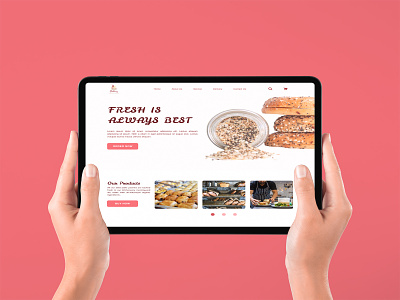 Bakery Web Landing Page UI Design