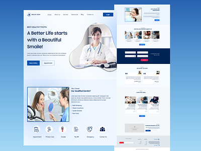 Dentel Web Page Landing Page____UI/UX Design