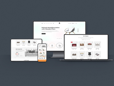 Furniture Website Landing page Design Figma