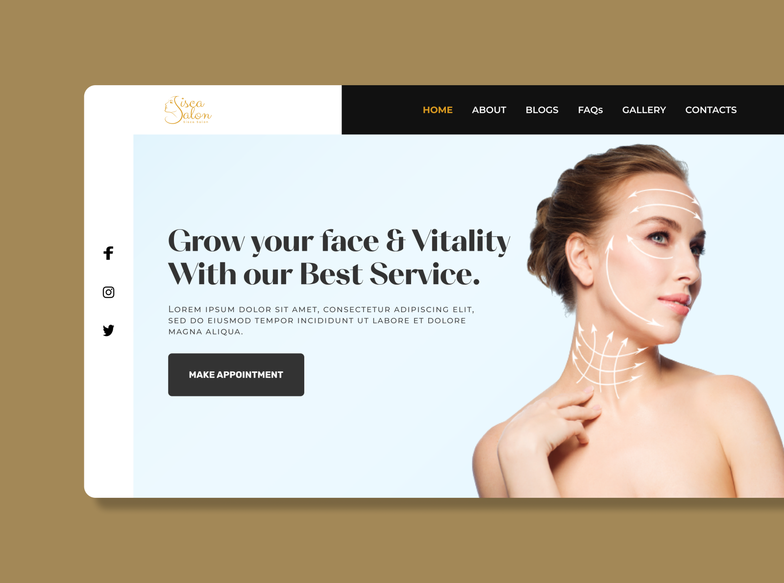 BEAUTY SALON Web UI Design by Md Mehedi Hasan on Dribbble