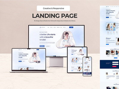 Medical Landing Page UI/UX Design