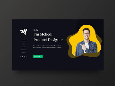 Portfolio Website Landing page design