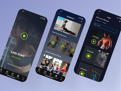 Workout apps Design
