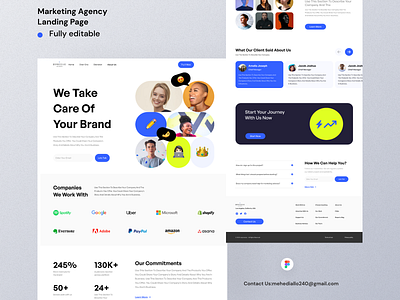 Marketing Agency landing Page Design