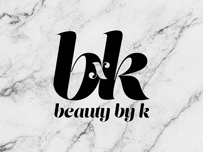 Beauty by K beauty logo branding design logo logo design concept vector