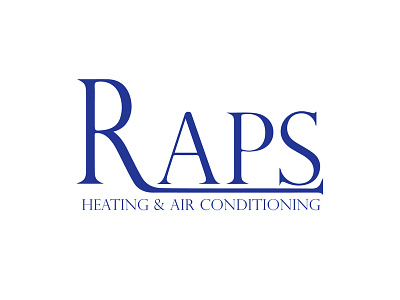 Raps Heating branding design heating logo logo design concept vector