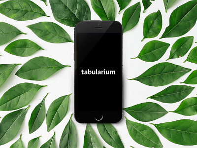 Tabularium app design botanical interface design technology ui