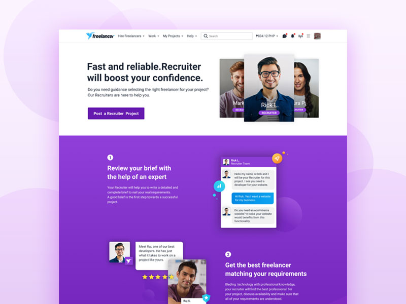Landing page by Ilaria O on Dribbble