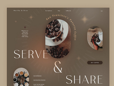 Martha & Bros website redesign coffee design graphic design redesign shop ui ux web design