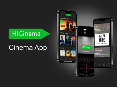 HiCinema mobile cinema app cinema design figma mobileapp movies ui ux