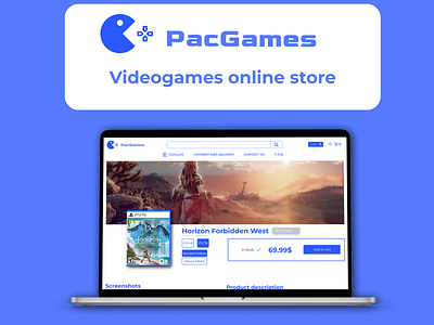 Videogames online store desktop figma onlinestore ui ux videogames