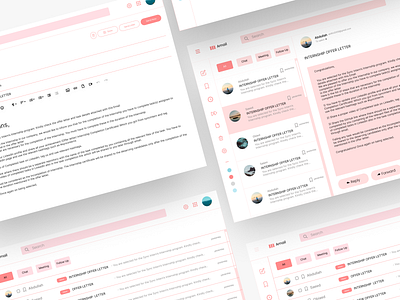 Amail ⌁ Mailbox Concept Application branding design email graphic design illustration landing page ui ux uxui