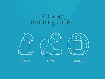 Monday Morning Coffee coffee icons illustration makers