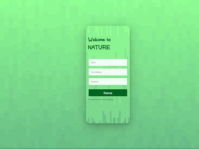 An app screen related to signing up for something. app sign up screen ui design ui designer