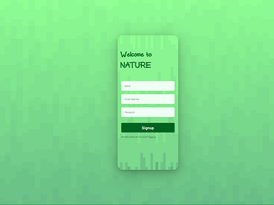 An app screen related to signing up for something.