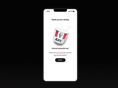 Error Page 404 page branding dailyui error page kfc ui ui designer