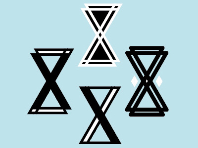 Rejected Exes (Hi Dribbble!) concept logo concepts type x