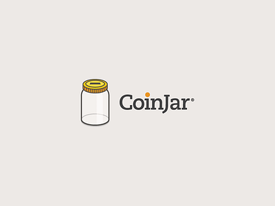 Coinjar coin coin jar coinjar icon jar logo mark