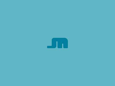J+M Monogram elephant icon initials logo mark monogram