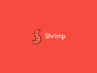 Shrimp icon logo omnomnom pink s scampi shrimp