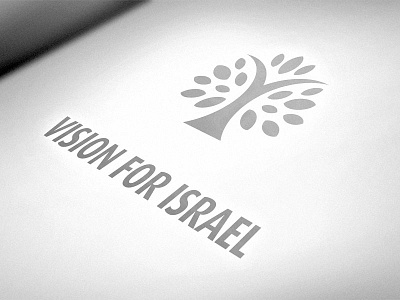 Vision for Israel logo aid care charity humanitarian israel leafs logo mark tree tree of life vision