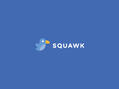 Squawk bird colorful logo mark parrot squawk