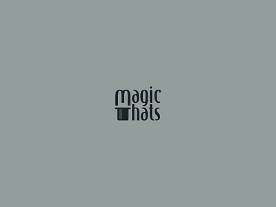 Magic hats hat trick logo magic magic hat negative space rabbit