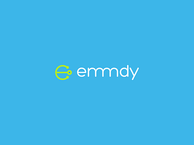 Emmdy logo connect doctor e icon letter logo mark md medical stethoscope