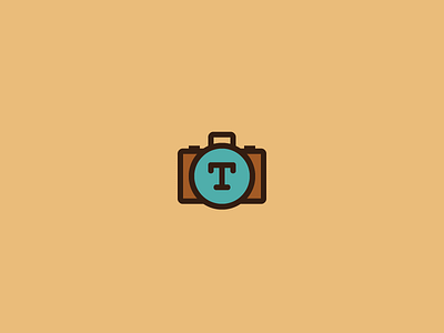 Travler logo icon logo mark pictures suitcase text travel