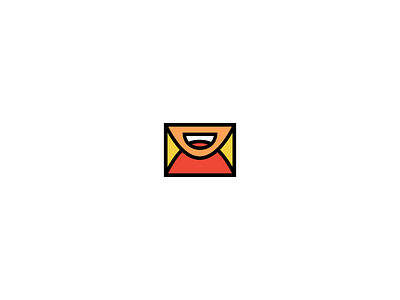 Really Good Emails envelope icon logo mail mark smile