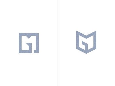 GM monogram attorney gm lawyer logo mark monogram strong