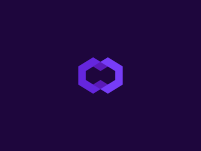 Cm cm hexagon logo mark overlap simple symmetric