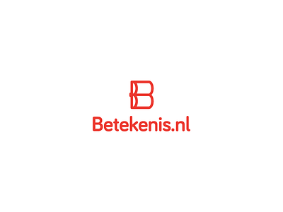 Betekenis book brand dictionary letter logo monogram simple