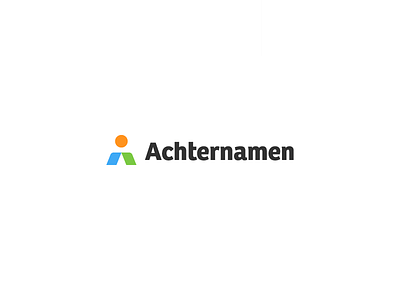 Achternamen family logo mark monogram person tree