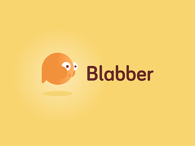 Blabber logo blowfish bubble fish logo mark social speech bubble talk