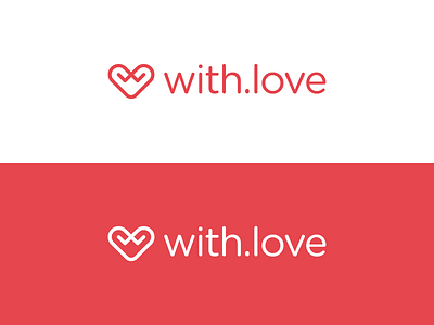 with.love logo heart l logo love mark minimal w
