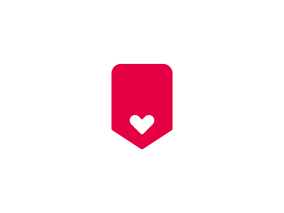 Tag / Heart logomark heart logo love mark minimal tag