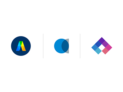 A'xploration a colorful letter logo minimal monogram