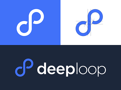 Deeploop logo deep deeploop infinity logo loop mark speech bubble