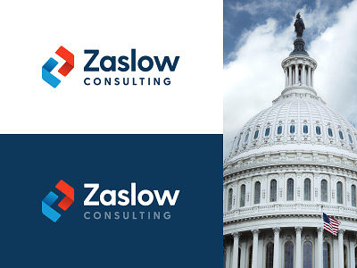 Zaslow Consulting consulting funding government logo mark negative space us usa z zaslow