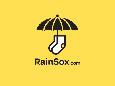 Rainsox for sale icon logo proposal rain sale socks umbrella