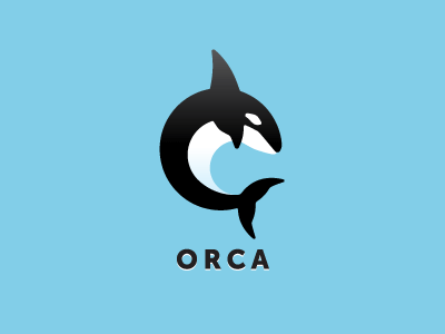 Orca circle killer whale logo orca round roundimals