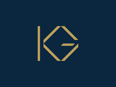 KG monogram elegant logo mark minimal monogram simple