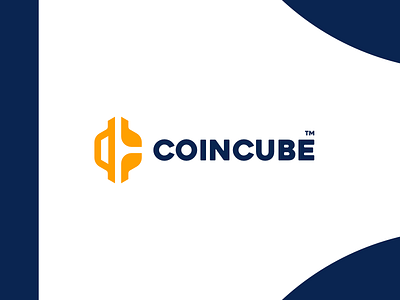 CoinCube Logo (unused) 2d available branding coin cube design flat illustration logo minimalistic simple tech ui unused vector