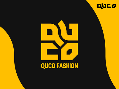 QUCO 2d brand branding design fashion flat logo minimalistic modern orange quco simple vector yellow