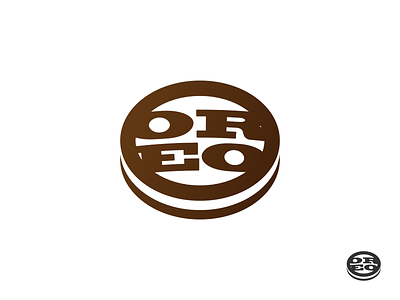 Oreo (concept) 2d brand branding brown circle concept design flat logo minimalistic oreo simple vector