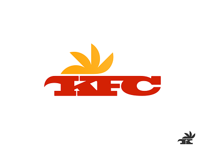 KFC (concept) 2d branding chicken concept design flat kenturky kfc logo minimalistic rebrand simple vector