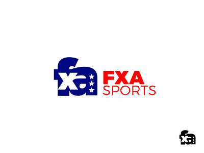 FXA Sports (concept) 2d branding concept design flat logo minimalistic simple sports team vector