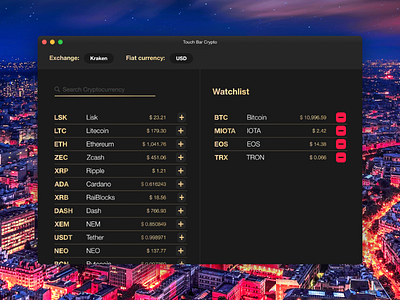 Crypto Tracking Mac App
