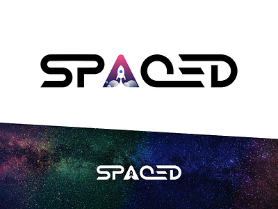 #SPACED Challenge challenge entry logo space spaced spaceship wordmark